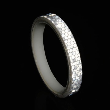 ЛЕНТА СВЕТООТРАЖАЮЩАЯ САМОКЛЕЯЩАЯСЯ ПРЕДУПРЕЖДАЮЩАЯ ДЛЯ ВЕЛОСИПЕДА, СКУТЕРА, БЕЛАЯ 8М