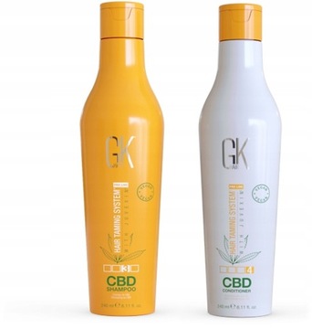 GK HAIR SZAMPON ODŻYWKA Do Włosów Global Keratin Keratyna Olej z Konopii