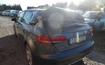 Audi A3 8V Sportback 5d Facelifting 2.0 TDI 150KM 2017 Audi a3 2017r, SPORTBACK, 2.0 TDI AUT. Uszkodzony, Poobijany. Jezdzi. VAT, zdjęcie 3