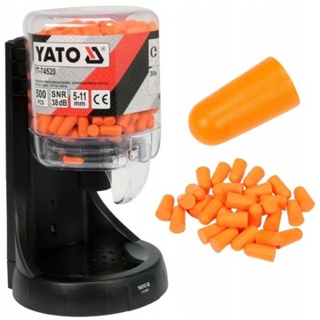 ДИСПЕНСЕР YATO С ЗАТЧАМИ ДЛЯ УШЕЙ Секундомеры 500 ШТ 250 ПАР YT-74520