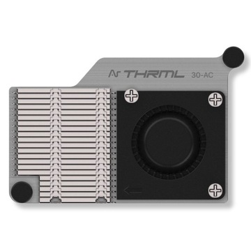Охлаждение Argon THRML 30 мм с вентилятором PWM для Raspberry Pi 5 silver
