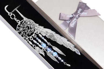 ZAKŁADKA DO KSIĄŻKI łapacz snów OPALIT rękodzieło