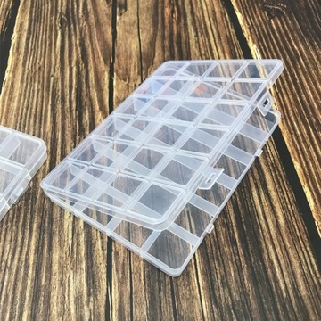 D. КОРОБКА-ОРГАНИЗАТОР КОНТЕЙНЕР СВЯЗЫВАТЕЛЬ TRINKLES BEADS 24 ОТДЕЛЕНИЯ