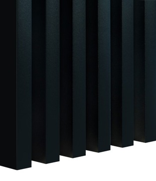 LAMELE PREMIUM 29x40 CZERŃ PANELE ŚCIENNE CZARNY MAT 12 SZTUK ZESTAW