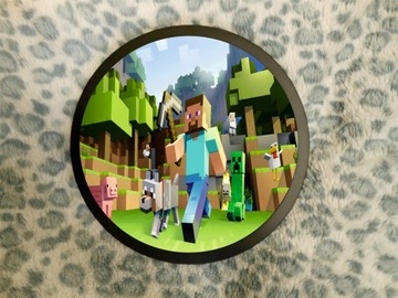 Настенный светильник из круглой панели MINECRAFT