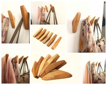 Вешалка для одежды одностенная, дубовая.