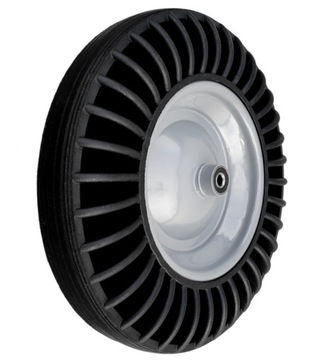 Koło kółko do taczki pełna guma 4.00x8 na oś 12mm UFO + ośka