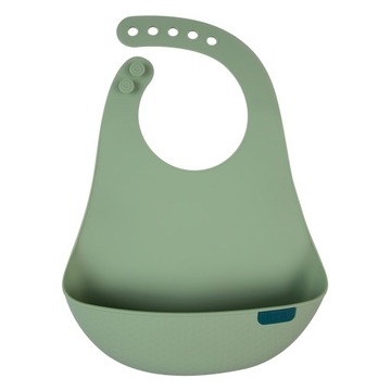 Силиконовый нагрудник LOVI фисташкового цвета.