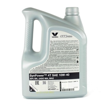 Масло Valvoline SYNPOWER 10W40 4 л плюс масляный фильтр Hiflofiltro