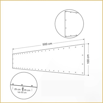 OSŁONA NA BALKON 1X5M MATA BALKONOWA BRĄZOWA NA TARAS PŁOT UV 99% + GRATIS