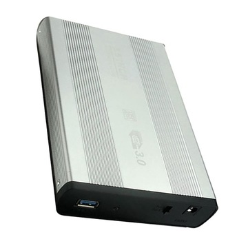 Stacja dokująca USB 3.0 do zewnętrznego dysku twardego 3,5 cala, srebrna