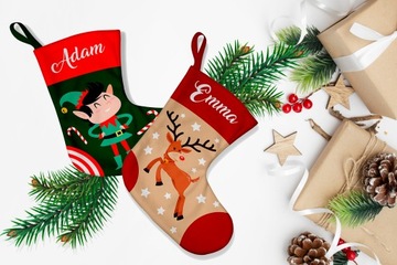 Рождественские чулки для камина.