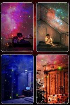 PROJEKTOR GWIAZD Lampka Nocna Rzutnik Nieba Dla Dzieci LED 3D ASTRONAUTA