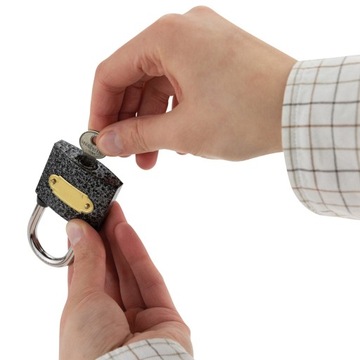 KŁÓDKA ŻELIWNA 48 mm 3 KLUCZYKI SAMOZATRZASKOWA