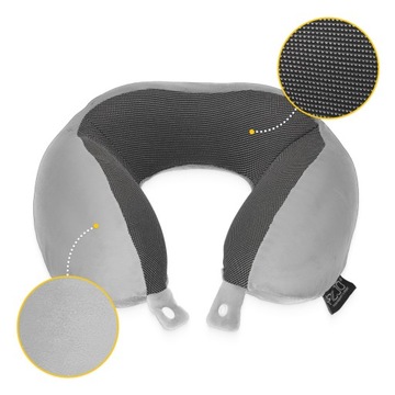 PODUSZKA ROGAL PODRÓŻNA NA SZYJĘ DO SAMOCHODU PIANKA VISCO MEMORY ZAGŁÓWEK