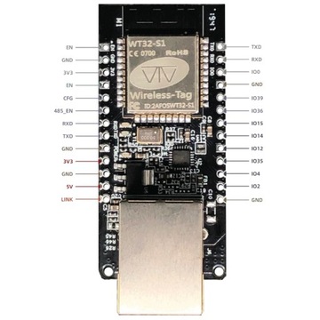 Модуль ESP32 WT32-EHT01 — Wi-Fi Bluetooth RJ45, совместимый с Arduino Tasmota HA