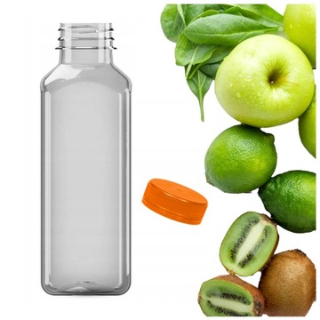 Butelka PET kwadratowa 400 ml x 50 sztuk