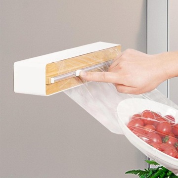 Dyspenser do folii z nożem, nóż do folii spożywczej do pieczenia brązowy