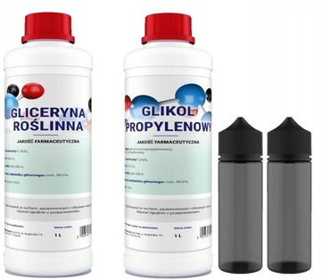 Glikol propylenowy 1l + Gliceryna roślina GLIKOL I GLICERYNA 1l~2,3kg