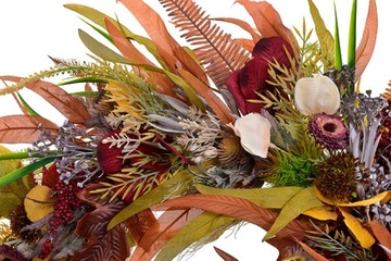 Украшение венка Фундамент венки венки листья цветов букет композиционный дом