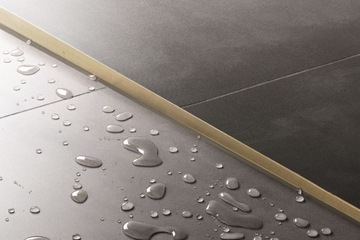 Откос для душа 120 СМ BRUSHED GOLD Правый - REA