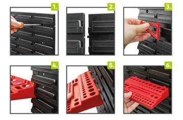 5 x Контейнер-контейнер Garage 100x150x70 мм Красный