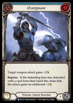 Overpower (Blue) (Rainbow Foil) - FaB