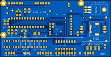 Płytka do Syntezy DDS VFO 8 pasm cw ssb SP2FP
