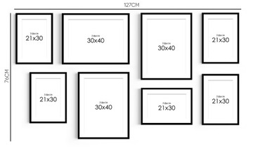 КОМПЛЕКТ постеров в рамках Картины 8 штук Sand Sea для гостиной спальни