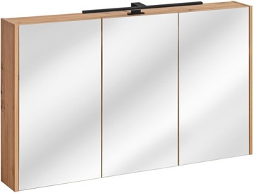 Szafka łazienkowa 120 z lustrem LED MONTANA dąb