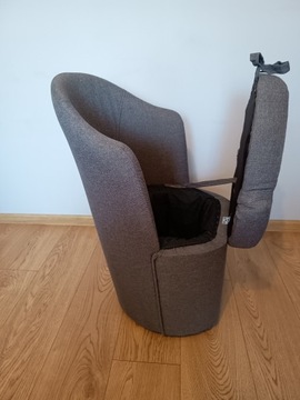 Пуф с волнистой спинкой