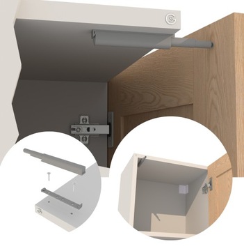 Мебельный бампер «Нажми, чтобы открыть» с резиновым наконечником