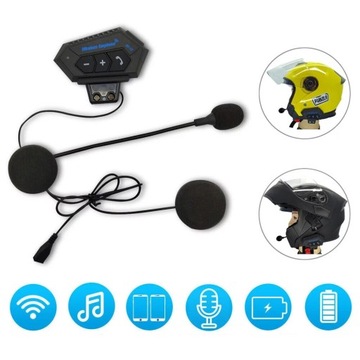 НАУШНИКИ BLUETOOTH ДЛЯ МОТОЦИКЛА BT 5.0 ДЛЯ ШЛЕМА BT12
