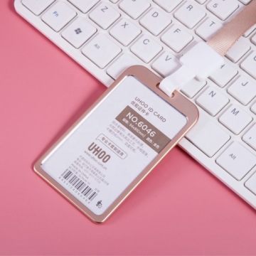 Вертикальный двусторонний футляр для бейджей 6046