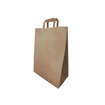 Torba papierowa brązowa z uchem 32x16x42 25szt