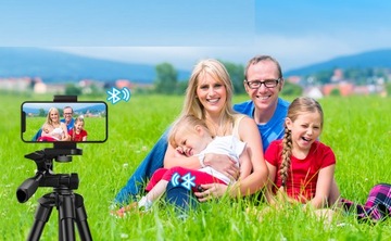 Штатив для телефона с камерой 135 см, пульт дистанционного управления Bluetooth