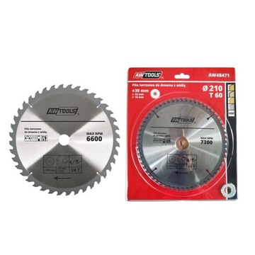 AWTOOLS PIŁA TARCZOWA DO DREWNA 250x30/24z AW48475