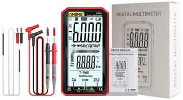Цифровой мультиметр, вольтметр, ток, универсальный Aneng A620A с ЖК-дисплеем