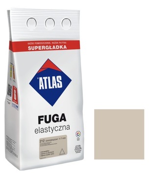 ATLAS FUGA ELASTYCZNA 1-7MM 212 SZAROBRĄZOWY 5KG