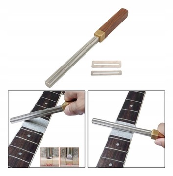 Обработка гитарных ладов. Короночная напильника. Выравнивание Luthie.