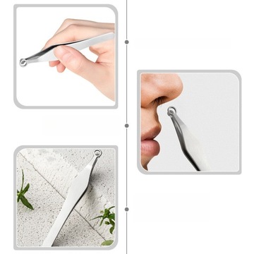 ИНСТРУМЕНТ ДЛЯ ЛИЦА ИЗ НЕРЖАВЕЮЩЕЙ СТАЛИ МЕТАЛЛИЧЕСКИЙ ЗАЖИМ ДЛЯ ВОЛОС В НОСЕ