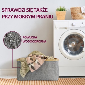 Складной бамбуковый контейнер для белья 45л.