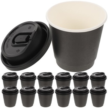 KUBKI DO KAWY ESPRESSO Z POKRYWKAMI NA KUBKI DO PICIA