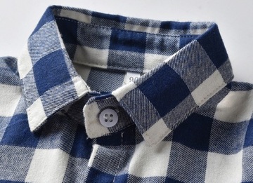 РУБАШКА В КЛЕТИКУ ДЛЯ МАЛЬЧИКОВ С ДЛИННЫМИ РУКАВАМИ