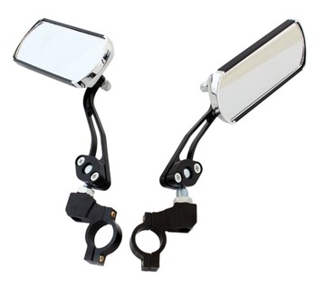 LUSTERKA LUSTRO ROWEROWE OBEJMA CZARNE PARA ROWER