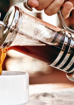 ПАРОЧНИК С ПОРШНЕМ ДЛЯ КОФЕ И ЧАЯ 0,6л TR-129-2