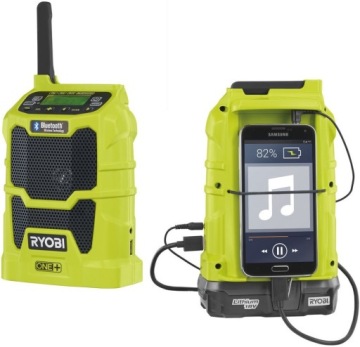 СТРОИТЕЛЬНОЕ РАДИО RYOBI BLUETOOTH FM AM 18V ONE+
