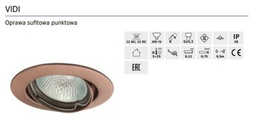 OPRAWA SUFITOWA VIDI CTC-5515-C CHROM KANLUX