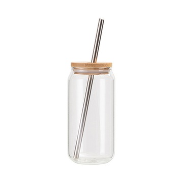 Szklanka 550 ml bambusową pokrywką do sublimacji