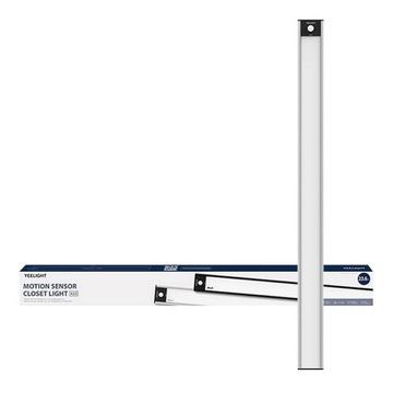 LAMPKA DO SZAFY Z CZUJNIKIEM RUCHU YEELIGHT LIGHT SREBRNA 60CM 2700K 3,6W